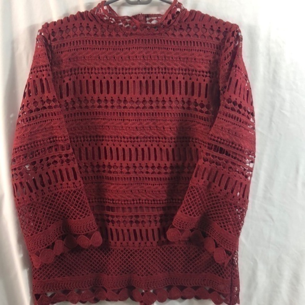 Gibson Women's Lace Embroidered Top Size Small